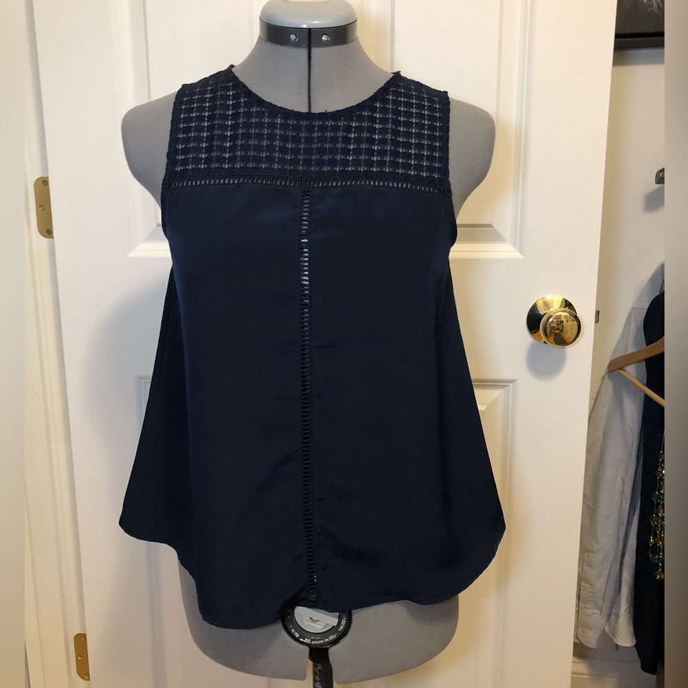 Banana Republic Navy Blue Size XXSP Shell Blouse